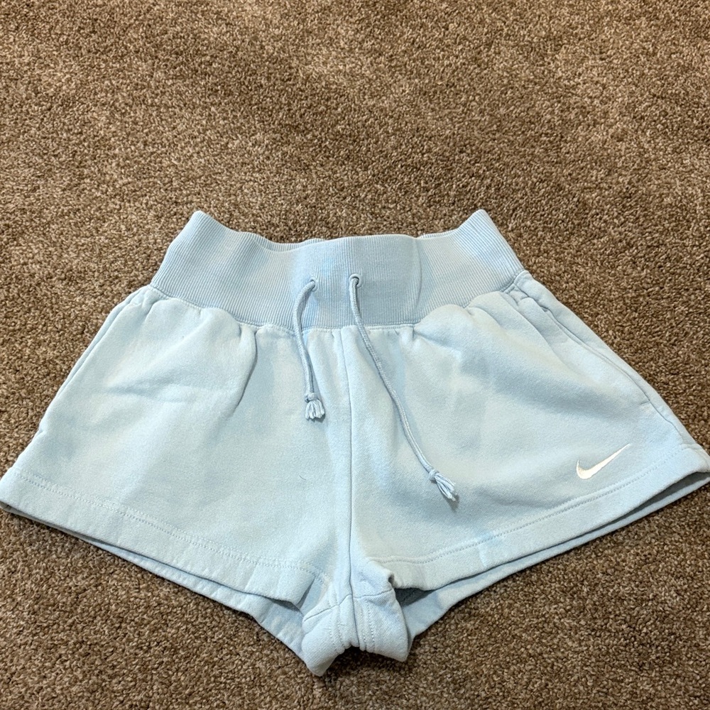 Nike Light Blue Sweatshorts Women’s XS